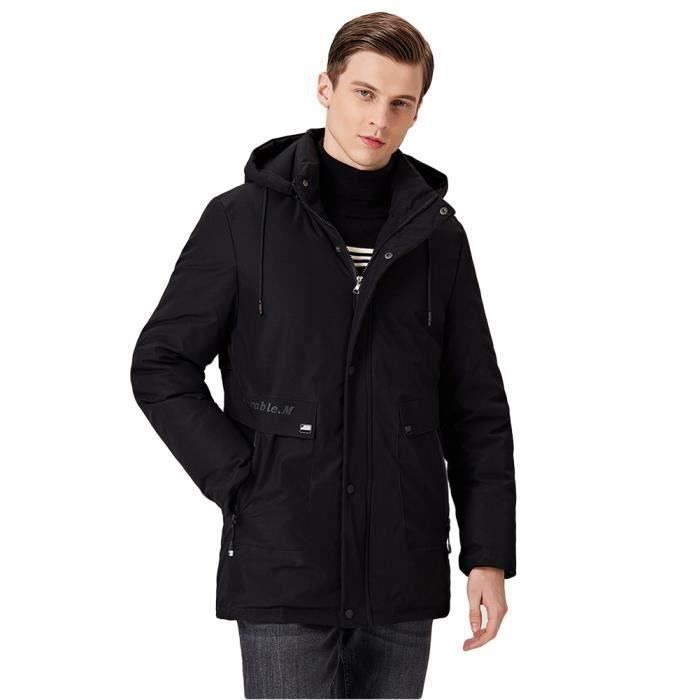 Doudoune D'hiver Pour Homme Avec Capuche Amovible - Imperméable, Rembourrage Duvet/plume | Chaud Et Léger Pour Sport Outdoor