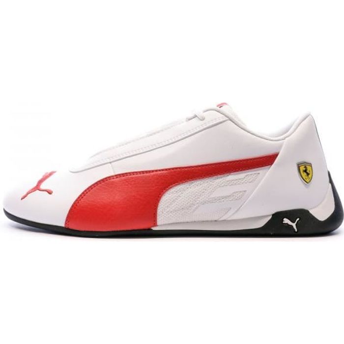 Baskets Blanches et Rouges Homme Puma SF R-cat Blanc - Cdiscount Chaussures
