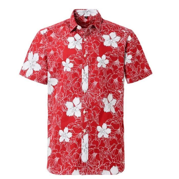 Homme Chemise Chemise décontractée Noir Rose Claire Rouge Violet Vert