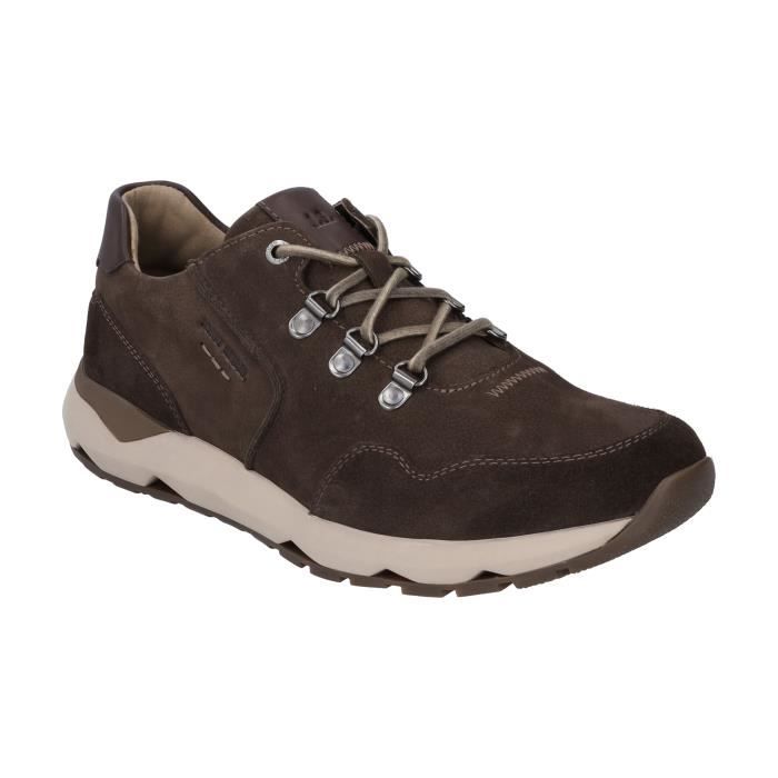 Josef Seibel Baskets Homme JOSEF SEIBEL Jeremiah 06 en Cuir Marron - Lacets - Semelles Amovibles