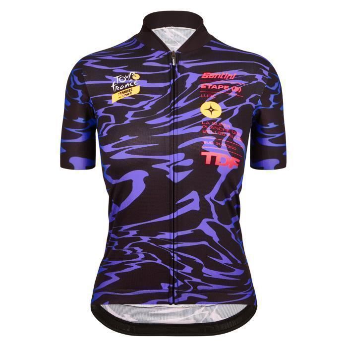 MAILLOT DE VÉLO SANTINI KARMA LOGO LILAS POUR FEMME | Performance Bégin