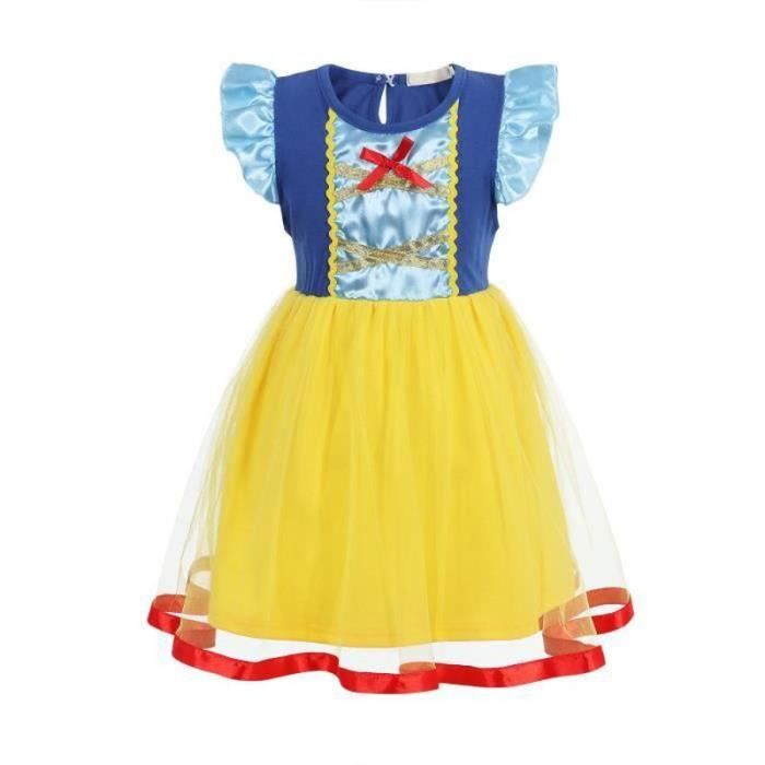 Robe de princesse Cendrillon, taille 3 à 7 ans, robe tutu carnaval, anniversaire, cadeau enfant - France