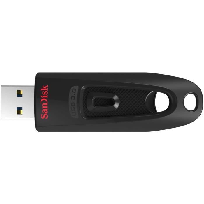 Clé USB 3.0 SanDisk Ultra avec une Vitesse de Lecture Allant jusqu'à 130 Mo/