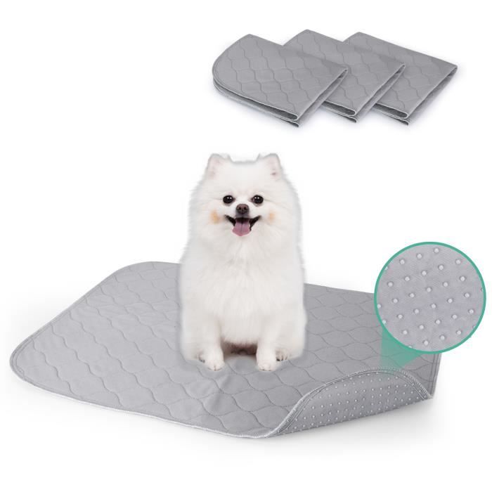 Comparer les prix de Nobleza-3 Pcs Tapis Éducateur Chiot, Tapis Absorbant Chien Lavable, Tapis Propreté Chien Anti-Fuite et Antidérapant 60×45 cm