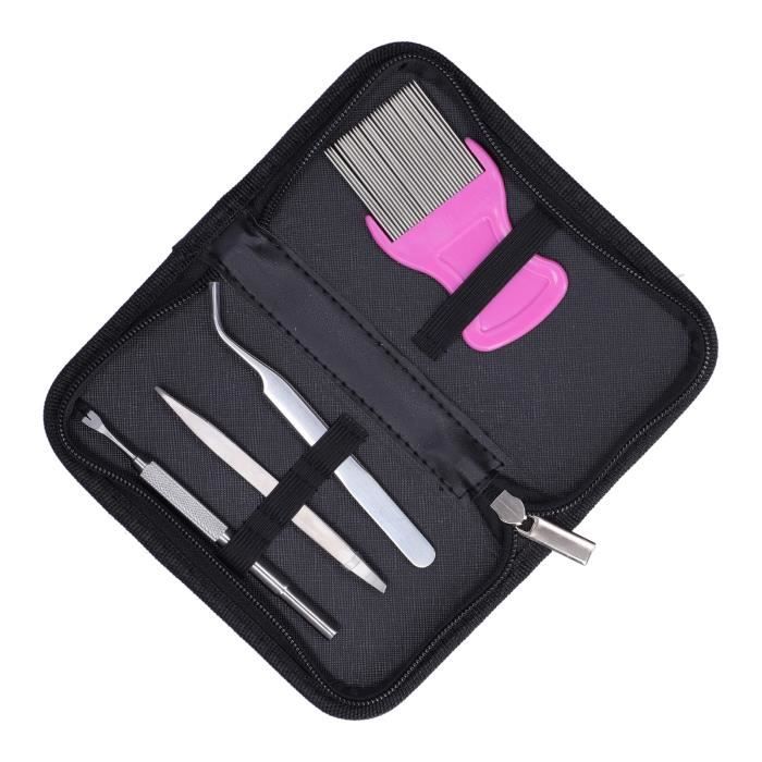 Meilleurs prix pour OMABETA Kit Pince à Tiques en Acier Inoxydable Pour Chats Chiens, Anti-Puces, Anti-Puces Lice, Animaux de Compagnie