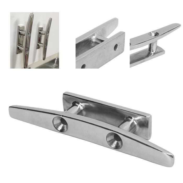 2 Taquets D'Amarrage Bateau 4 Pouces - Acier Inox 316, Pour Kayak, Yacht, Pêche