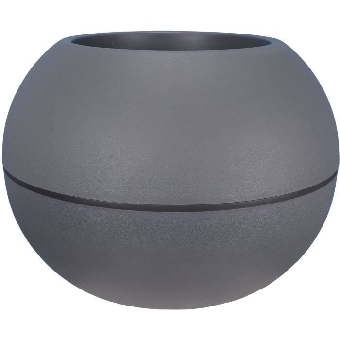 Pot De Fleurs Granit Boule En Plastique D40cm Riviera Le Pot De Fleurs