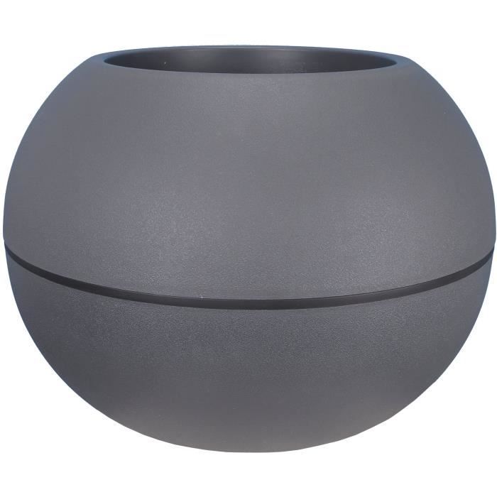 RIVIERA - pot de fleurs Boule - D40 - gris