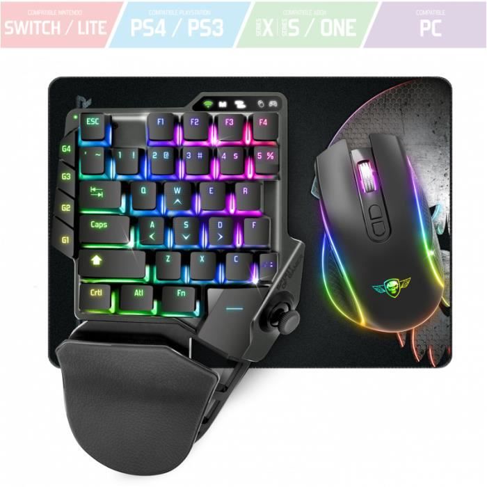 Pack clavier souris sans fil xpert wireless gameboard g1100 pour xbox,  ps4/ps5, switch, pc SPIRIT OF GAMER