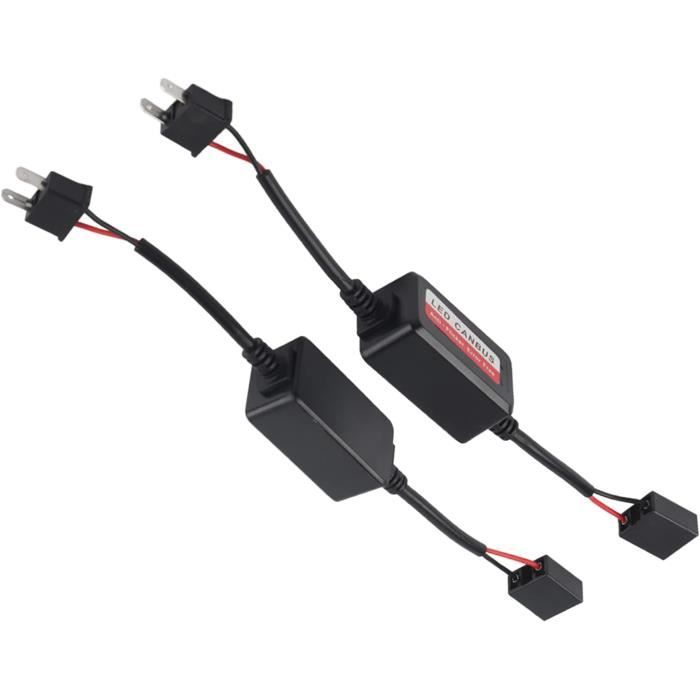 Qiilu Décodeur LED Décodeur de phare à LED, Canbus de phare à LED, PVC