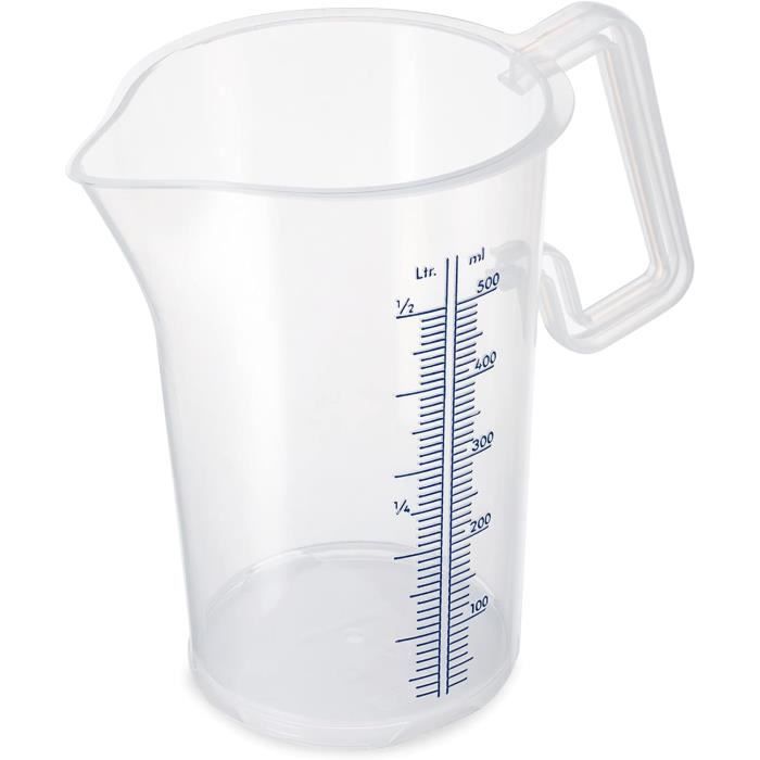 Gobelet Doseur 500 Ml En Acier Inoxydable Gatuida - Large Ouverture, Précision Pour Cuisine Et Labo