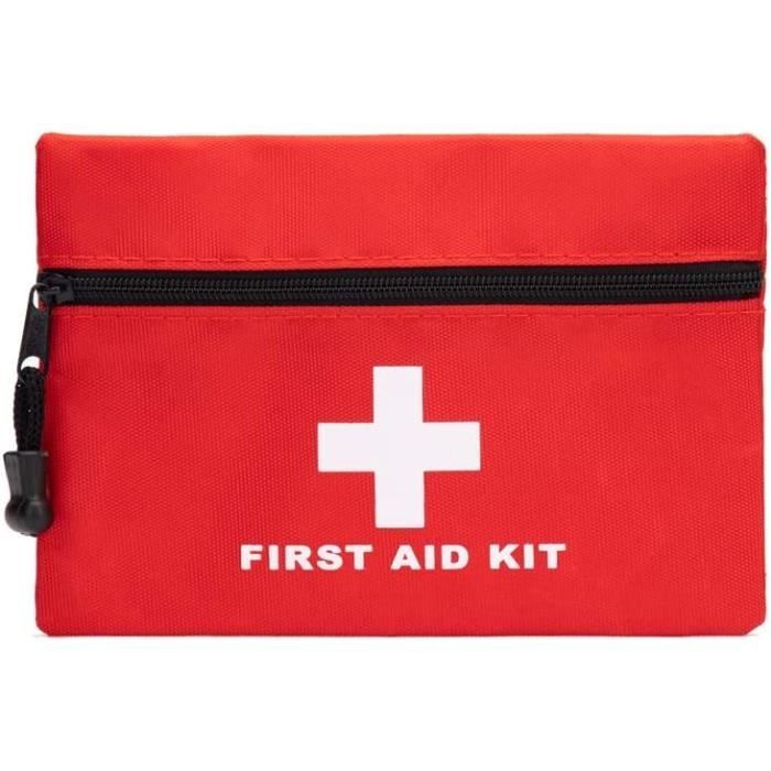 Drcool Mini Kits De Premier Secours Sac Vide Petit Boîte De Secours étanche Transport Facile Pour Voyage Home Lieu De Travail, Rose