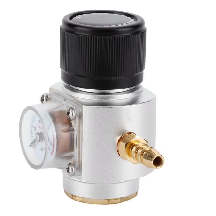 Namvo Chargeur Fût CO2 Inox - Mini Régulateur Gaz Pour Machine Soda, Bière, Eau Pétillante