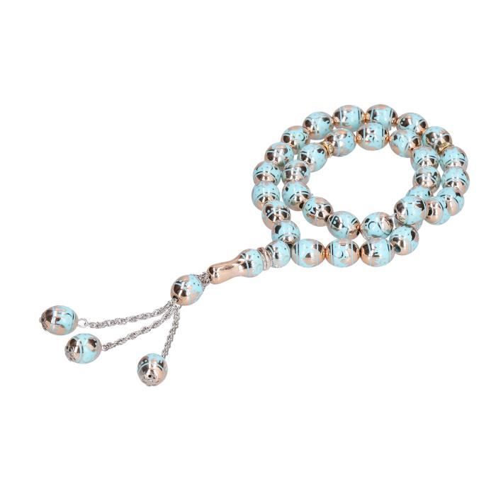 Tbest chapelet Tasbih Allah Perles de prière musulmanes couleurs vives accrocheur texture fine