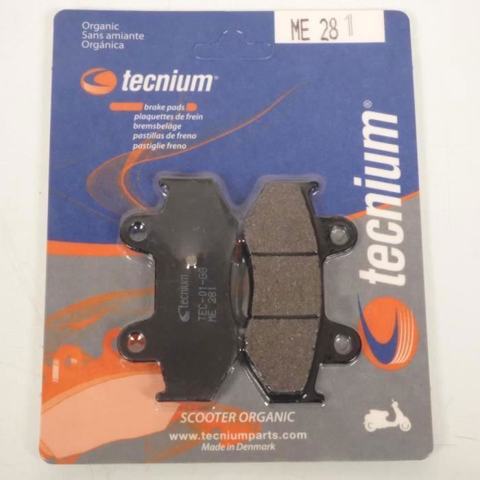 Plaquettes De Frein Tecnium AR Pour Honda NSR R 125 (1994-2002) - Noir - Organique - Garantie 2 Ans