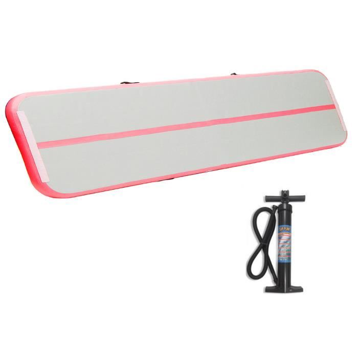 COSTWAY Tapis de Gymnastique Gonflable 300 x 100 x 10CM Piste Gym