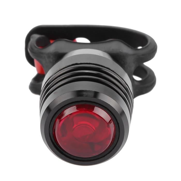 Feu Arrière Vélo LED Rechargeable USB - Rouge, Fluide, étanche - Pour Sécurité Nuit, Visibilité Accrue