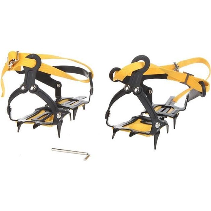 Crampons Type de Courroie Ceinture Antidérapantes Crampon pour Randonnée Ski neige Alpin Activités escalade