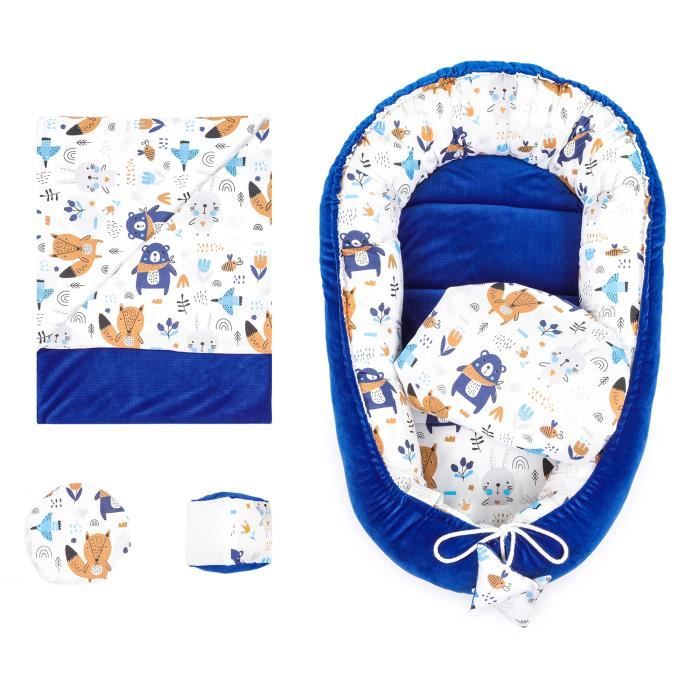 Cocon Bébé MIMUSELINA - Réducteur De Lit, Nid D'Ange, Matelas à Langer - 85x52 Cm - Pour Cododo Et Voyage