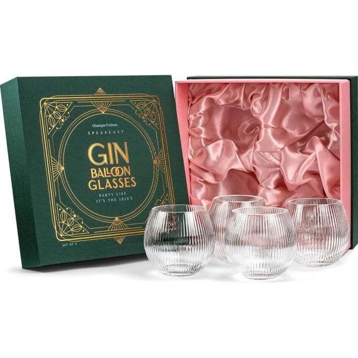 Utopia, Hayworth Lot de 6 verres à gin sans pied Bord doré 650 ml Utopia, Hayworth Lot de 6 verres à gin sans pied Bord doré 650 ml