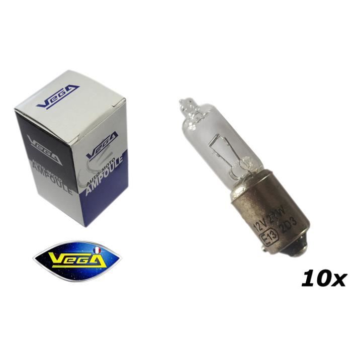 10 ampoules Vega® H21W BAY9S Halogène \