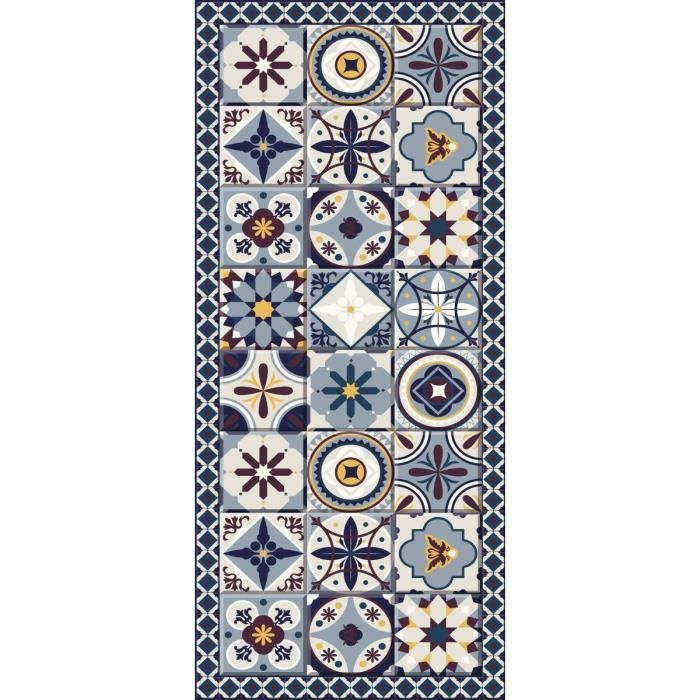 Tapis Adaptable Noir//gris Tapis vinyle hydraulique 120 x 60 cm Tapis pour Enfant Tapis Cuisine Tapis de Salle /à Manger antid/érapant Caoutchouc /éponge et Sol PVC Tapis Chambre