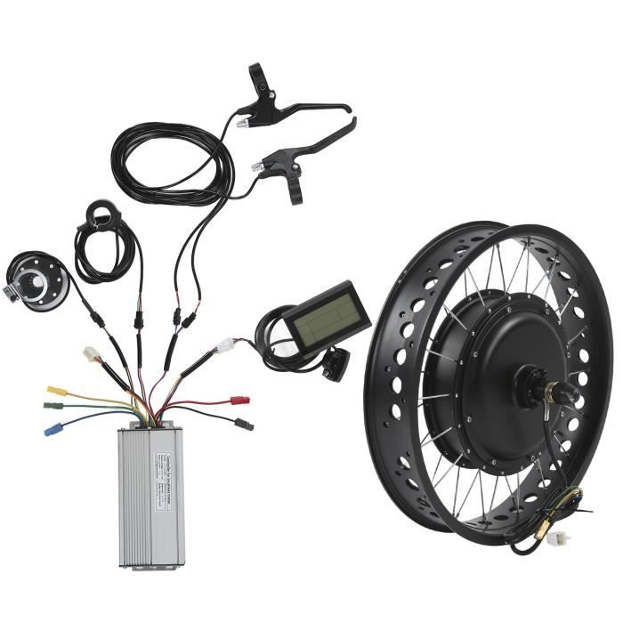Kit Conversion Vélo électrique 48V 1.5kW – Roue Arrière 20 Pouces, écran Couleur 35A