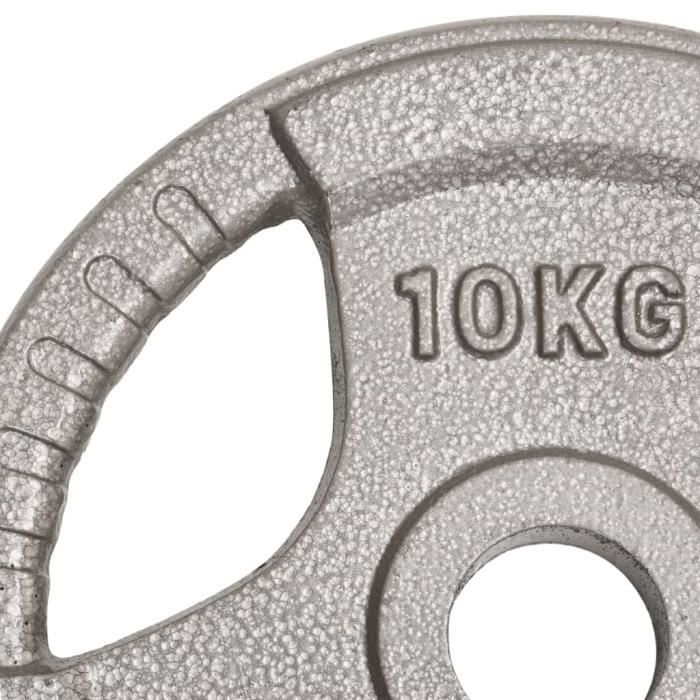 BalanceFrom Plaque de poids en fonte pour l'entraînement en force et la musculation, taille olympique, centre de 5,1 cm, plaque unique de 1,1 kg