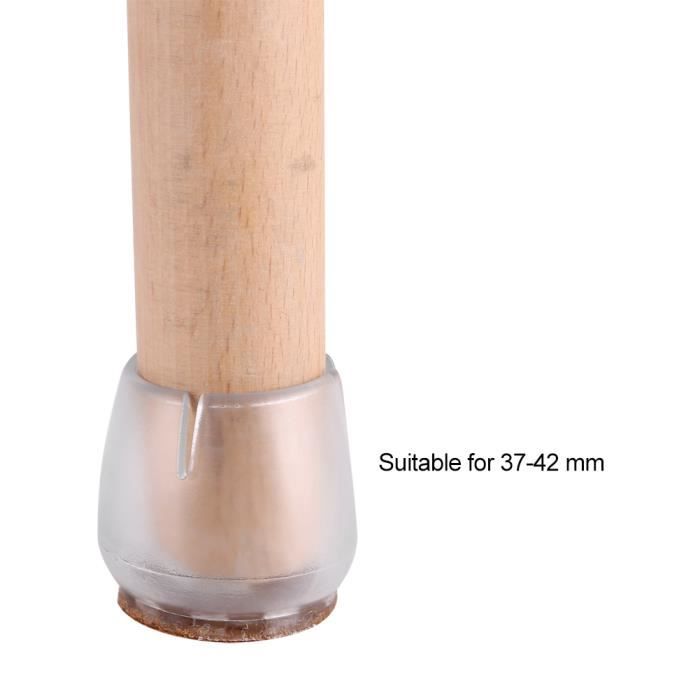 Capsules Antidérapantes PVC 15x30mm Pour Pieds De Chaise – Protection De Sol Transparente
