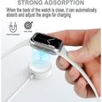 Chargeur Rapide pour Apple Watch[Certifié Apple MFi] Câble de Charge Rapide magnétique vers USB‑C pour Apple Watch Series-1