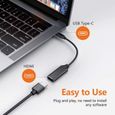 CHE® Adaptateur USB C vers HDMI 4K, Adaptateur USB de Type C à HDMI Câble [Compatible Thunde(Noir)rbolt 3]-1