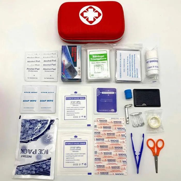 Trousse de premiers soins médicaux Sac de survie portable Sac de voyage Trousse de premiers soins médicaux Sac de survie portable Sac de voyage