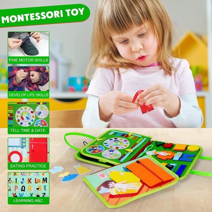 MARAYAN,Jeux Montessori Enfant 2 3 4 5 Ans,motricité Fine,Jouet en