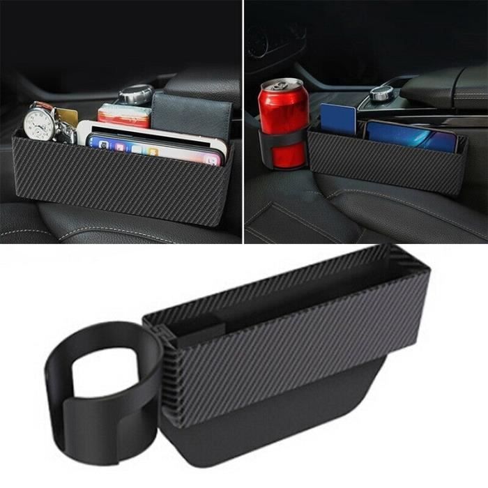 Lot De 2 Combleurs D'Espace Siège Voiture - Anti-Chute Objets, Remplisseur Universel Noir Pour Clés, Téléphone & Pièces