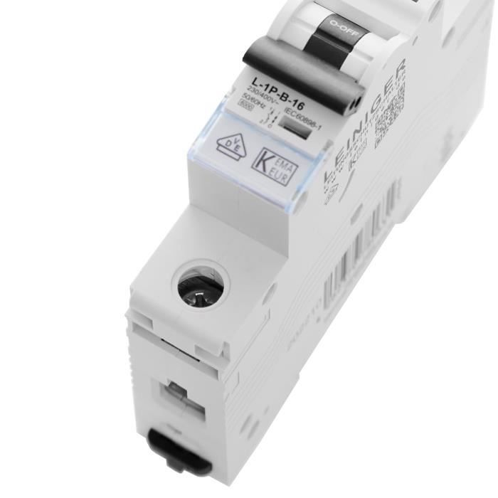LEINIGER Disjoncteur / Interrupteur LS / Disjoncteur Automatique / Fusible / 1 Pôle / 3 Pôles / B Ou C / 2A - 63A / Certifié VDE (3 Pôles C : 20 A