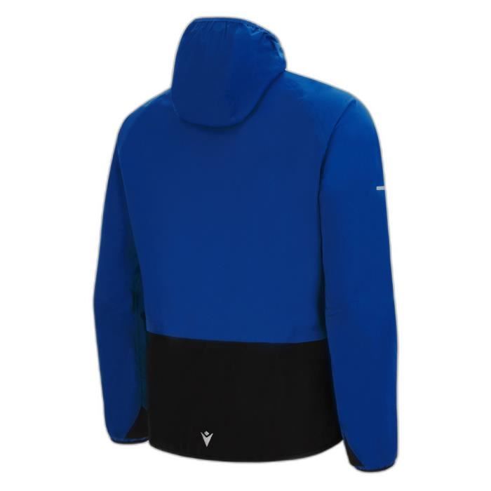 Veste Imperméable Macron Bromley FC – Manteau Survêtement Bleu Marine, Taille M