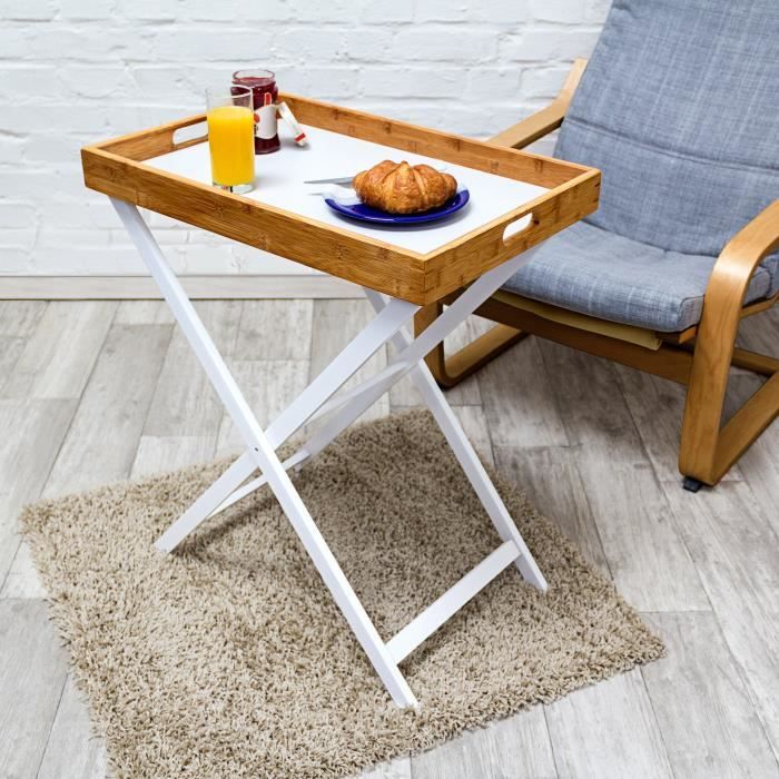 Relaxdays Table D'appoint, Avec 2 Niveaux, H X L X P : 60 X 47 X 40 Cm