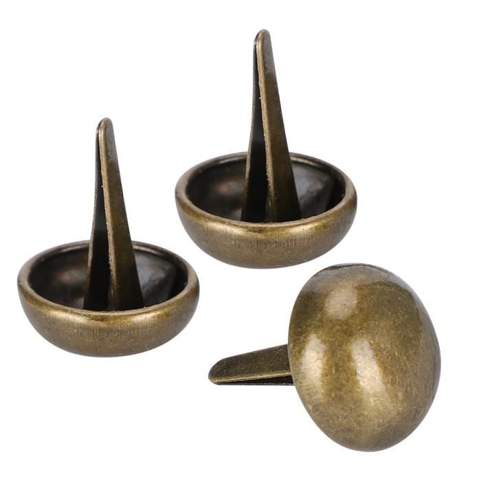 200 Pieds De Sac à Main Avec Rivets - 4 Coloris Or Argent Bronze Noir - Accessoires Cuir Et Couture