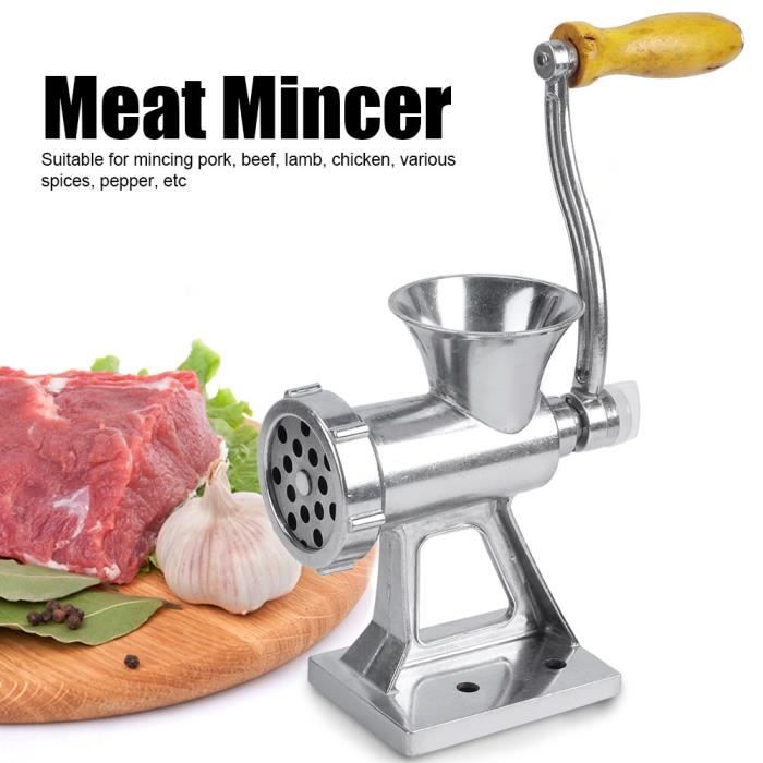 Hachoir à viande manuel, ménage en alliage d'aluminium durable robuste pour  la machine de broyage de viande à manivelle de - Cdiscount Maison