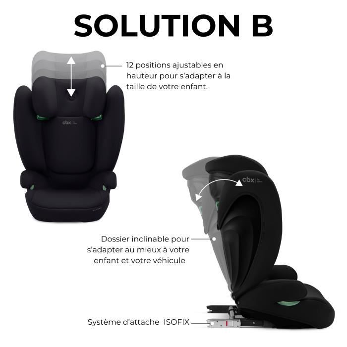 Siège auto Cbx by Cybex Solution B i-Fix à 12 ans 15 à 50 kg