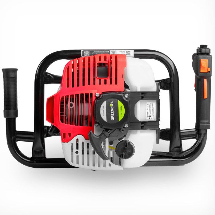 Tarière à Essence 52cc AMC – 3 Embouts (100,150,200mm), Usage Professionnel Jardin Agriculture