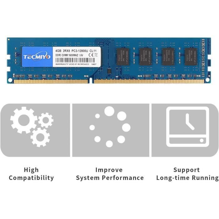 Barrette Mémoire 2Go RAM DDR3 Hynix HMT125S6BFR8C-G7 SO-DIMM PC3-8500