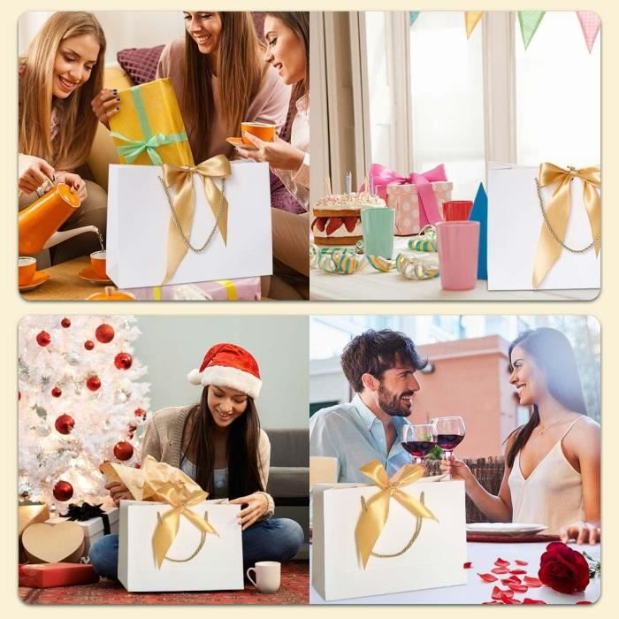 Sac Cadeau Grand Format Pochette Cadeau 8 Pieces Sac Papier Cadeau Sacs Cadeaux 32 x11x 25cm Sac Cadeau Mariage Sac en Papier112 Cdiscount Beaux Arts et Loisirs creatifs