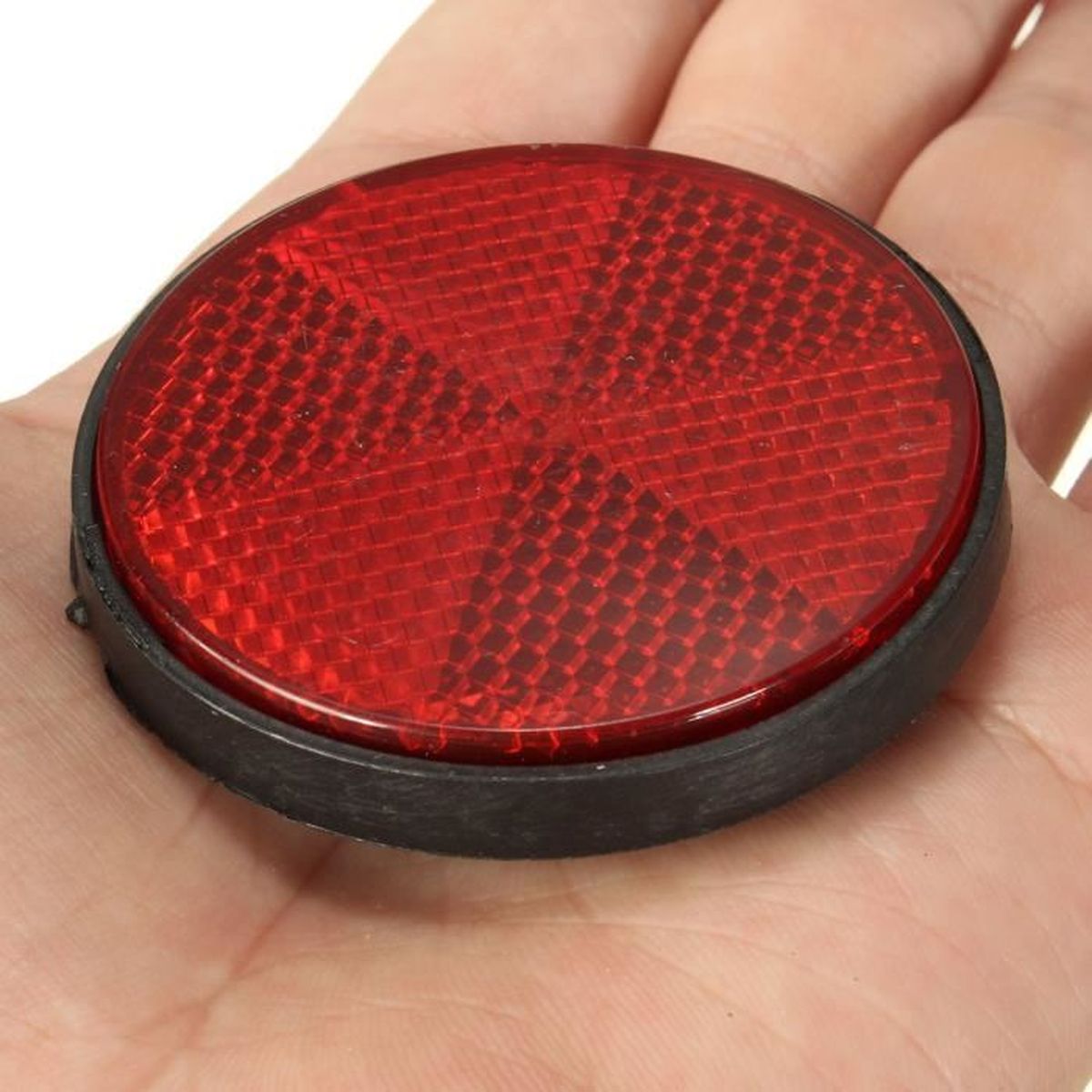 Paire de Rond Universel Boulon Sur Rouge Réflecteurs pour Moto/Atv etc Paire de Rond Universel Boulon Sur Rouge Réflecteurs pour Moto/Atv etc