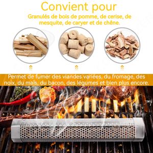 Tube de brûleur pour gril à gaz - VVIKIZY - Acier inoxydable - Réglable