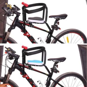 Siège de vélo large avec dossier amovible, coussin de