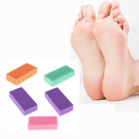 lot de 4 pieds pierre ponce eponge pierre perfect outils de pedicure pour exfoliation pour enlever les peaux mortes achat vente lime a ongles lot de 4 pieds pierre ponce cdiscount