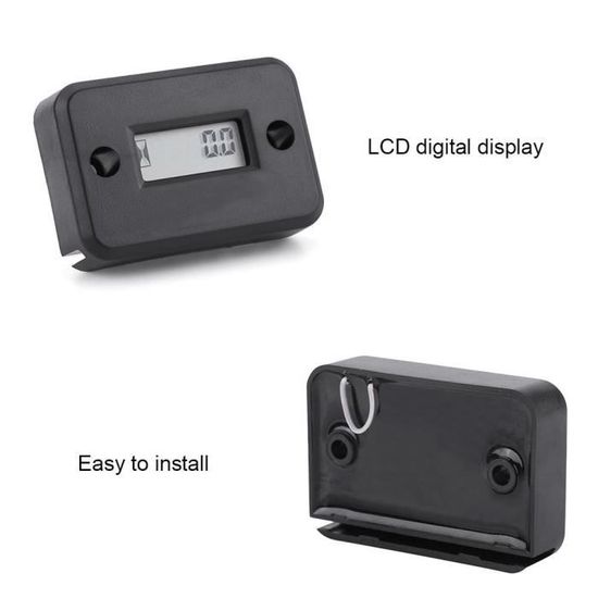 Compteur Heures De Fonctionnement Numérique 230V - Affichage LCD - Pour Machines Industrielles, Agricoles, Générateurs