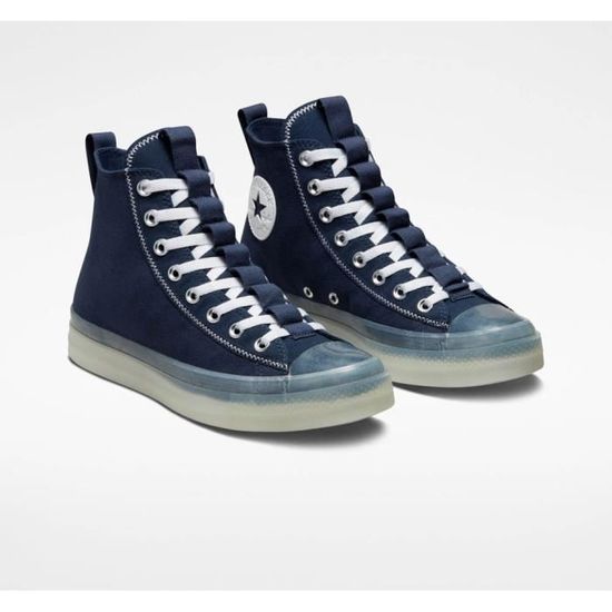 Converse en cuir bleu top