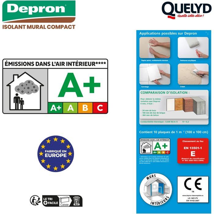 Plaques DEPRON Quelyd G6 6 mm Isolation Thermique 10 m² Lot de 2 — free download